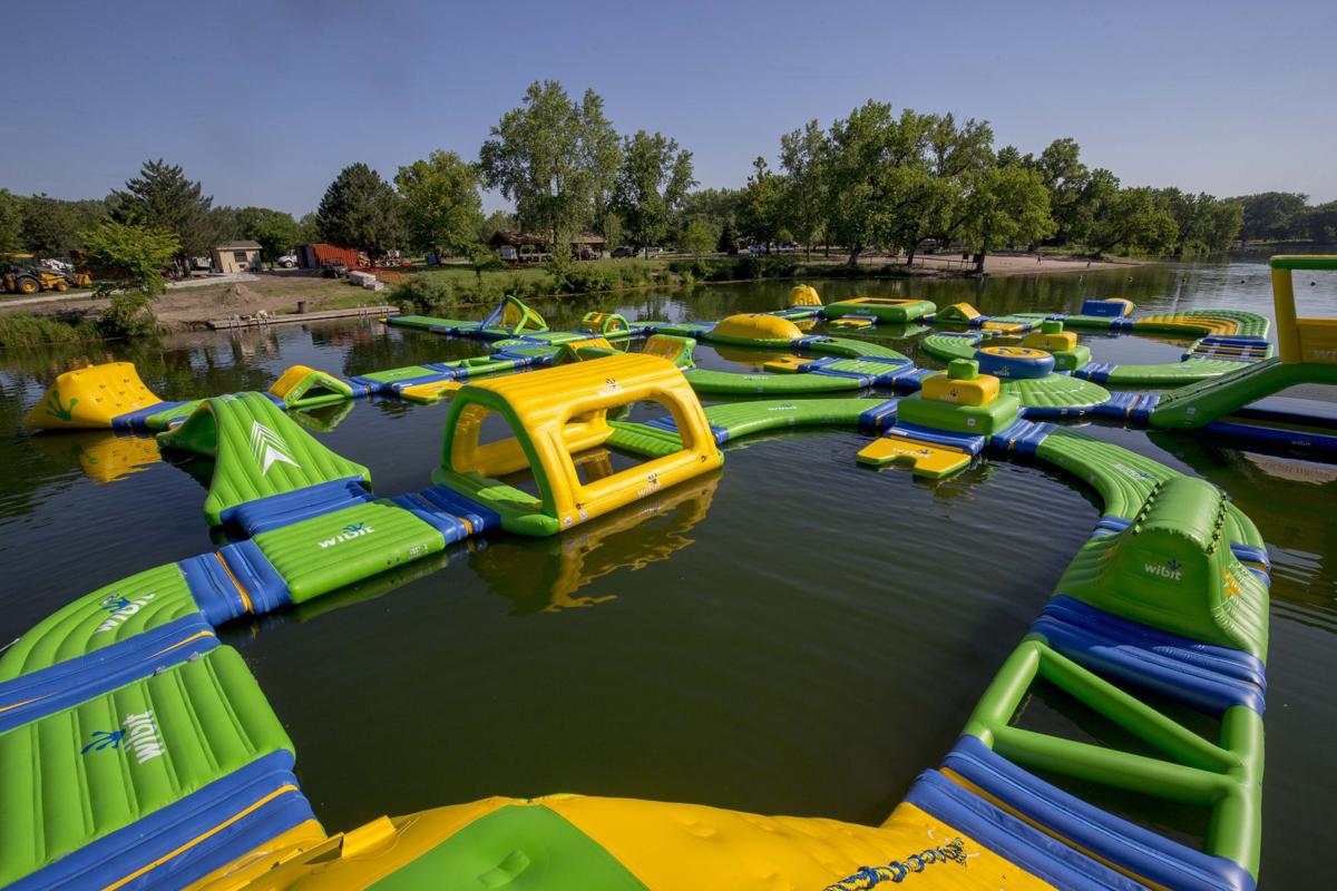 Floating playground like 'American Ninja Warrior' course now open at
