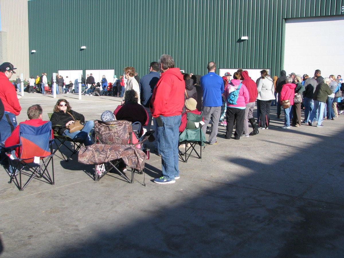 Hundreds of Husker fans camp out for Husker volleyball exhibition tickets
