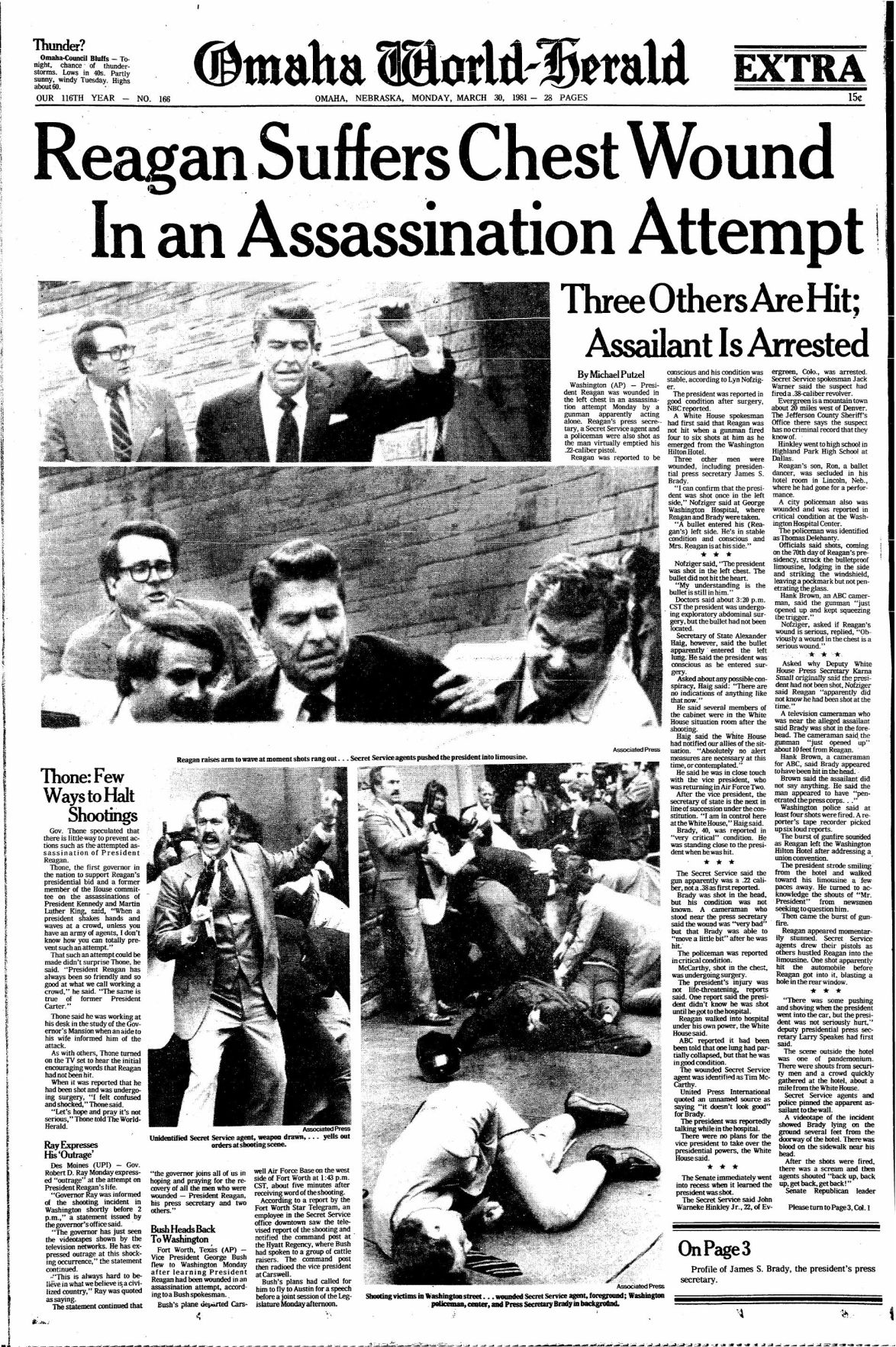 Reagan assassination attempt Essays