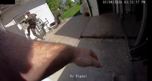 Douglas County deputy kicking in door
