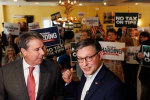 Speaker Mike Johnson supports Republican Brinker Harding's CD2 bid in Omaha