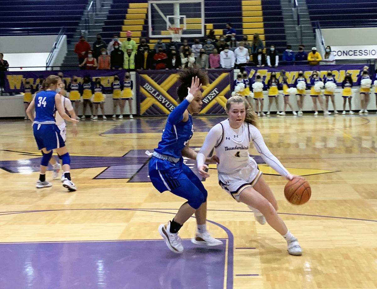 Kenzie Melcher drives the paint