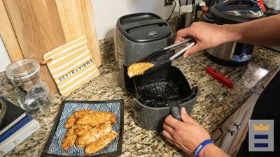 Spice up your meatless fried chicken by adding a bit of cayenne pepper to the seasoning mix.