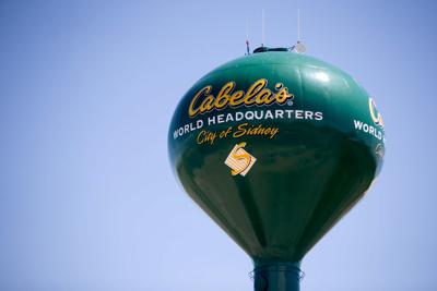 Cabela's water tower