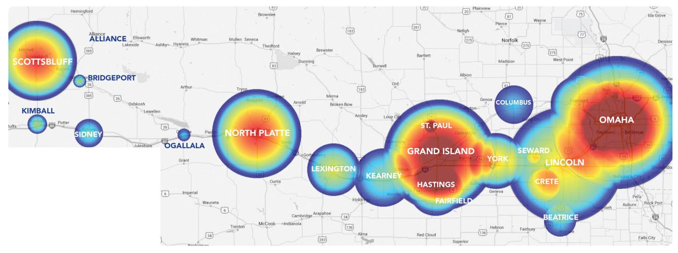 Sex-trafficking hot spots