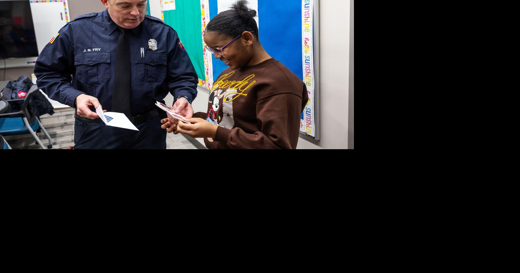 Photos: Omaha Fire Department honors sixth grader who designed sticker