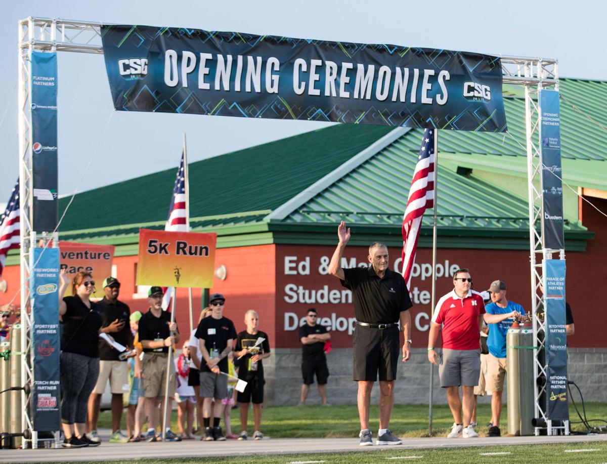 Cornhusker State Games parade marshal Tom Kropp, one of the