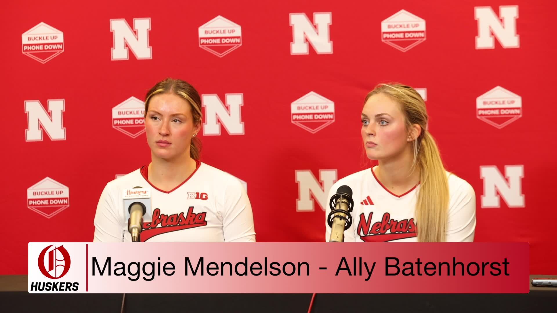 Nebraska’s Maggie Mendelson And Ally Batenhorst After Sweeping Rutgers