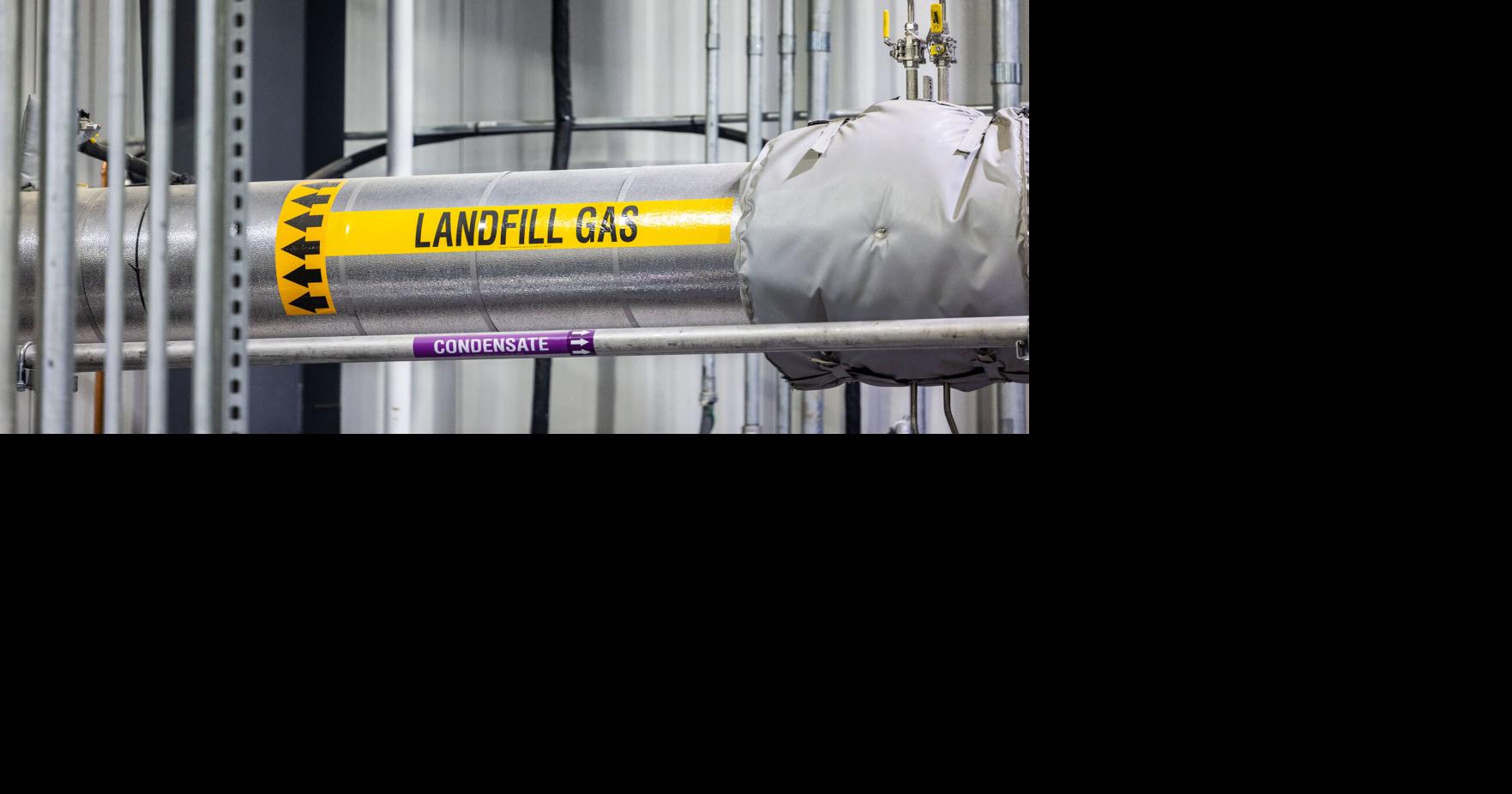 Photos: Waste Management opens new plant to convert landfill gas to ...