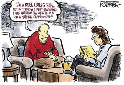 Jeff Koterba's latest cartoon: Husker therapy