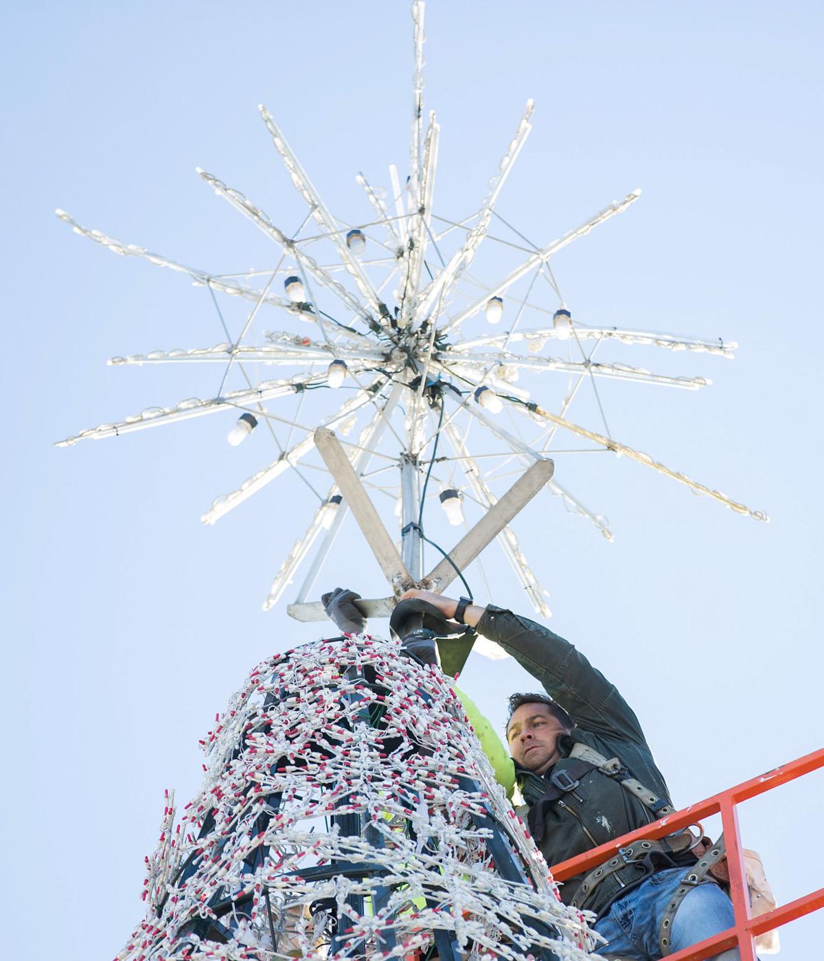Salvation Army's 75foottall Tree of Lights ready for Nov. 10 lighting