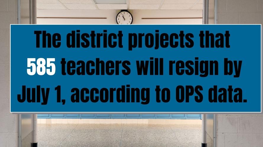 The number of teachers leaving Omaha Public Schools is projected to skyrocket 80% from last year