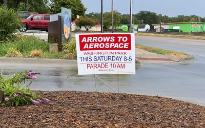 Arrows to Aerospace Sign