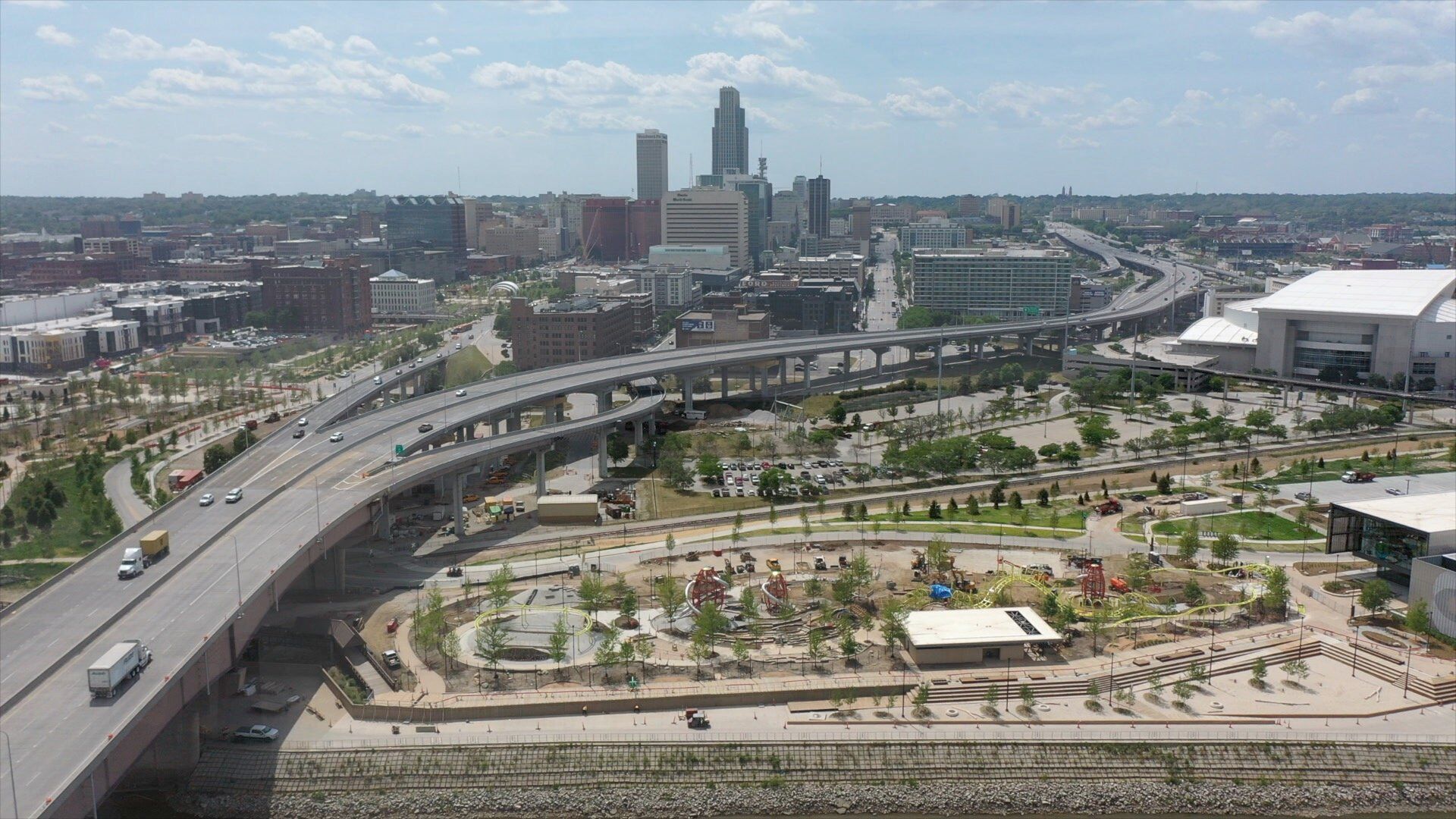 Omaha s two remaining parks along the riverfront get an opening date