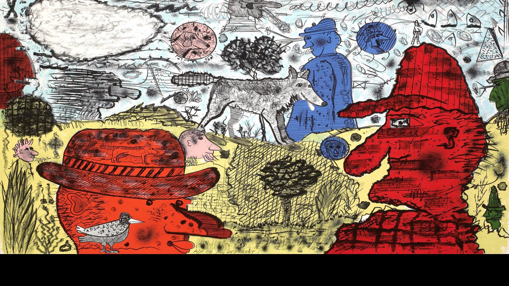 Art Notes Roy De Forest Exhibition Showcases Four Decades Of Work