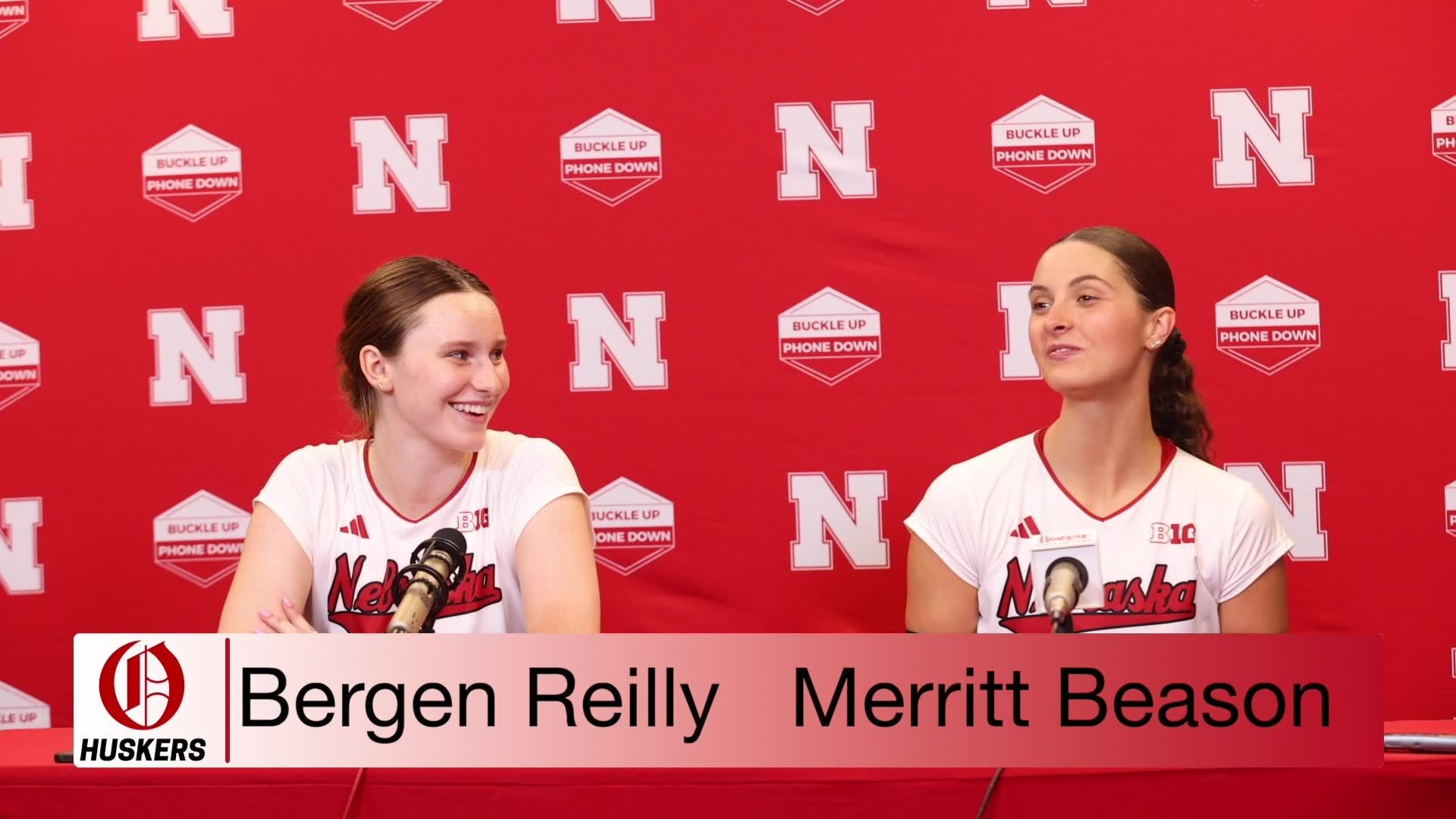 Nebraska's Bergen Reilly And Merritt Beason After 3-0 Sweep Of Long ...