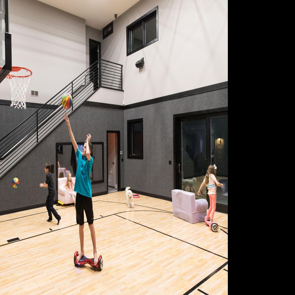 Papillion Family S Dream House Includes A Sports Court With A
