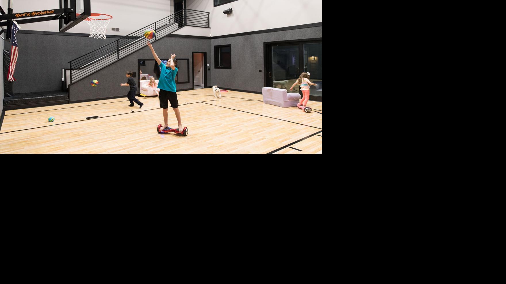 Papillion Family S Dream House Includes A Sports Court With A