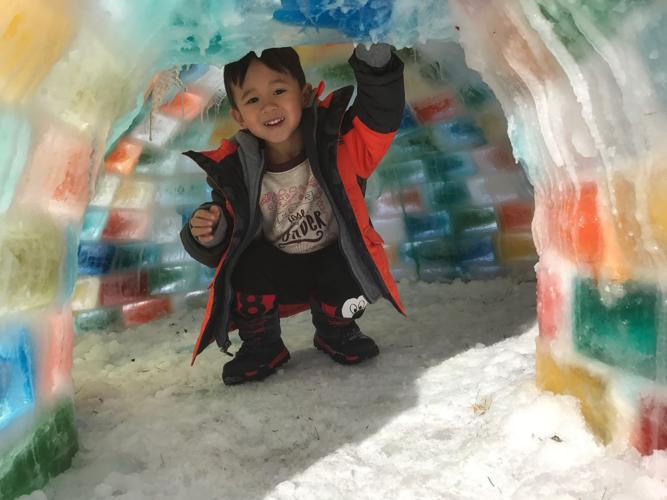 After 3 years of planning, Omaha family builds igloo that can fit 6