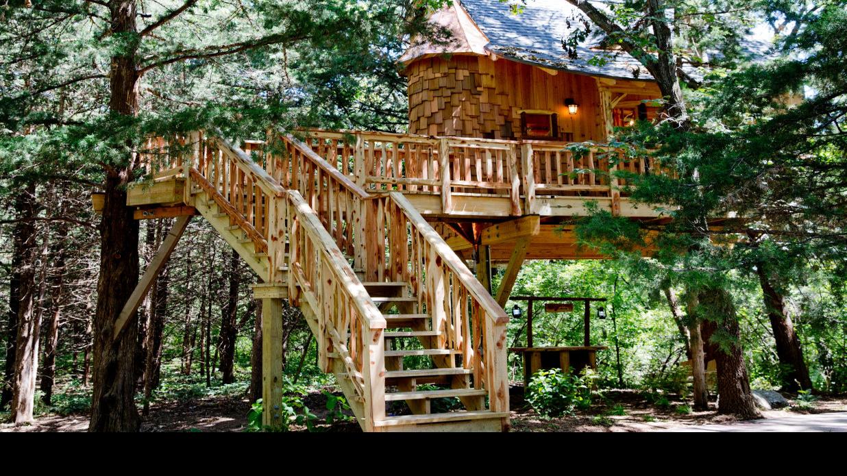 A Dream Treehouse Grew In Nebraska Thanks To A Reality Tv Show Lifestyles Omaha Com Treehouse building tv shows to inspire you! a dream treehouse grew in nebraska