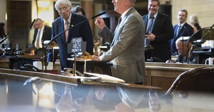Pillen praises Nebraska lawmakers as they pass final bills of the year Pillen praises Nebraska lawmakers as they pass final bills of the year
