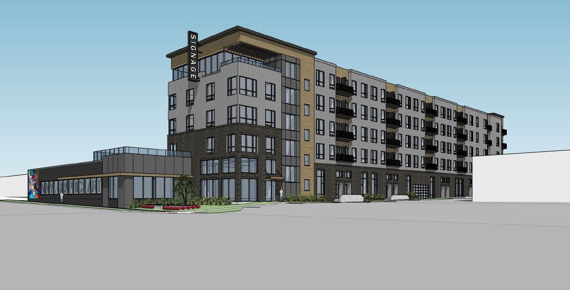 Five Story Apartment Building To Replace Vacant Furniture Store