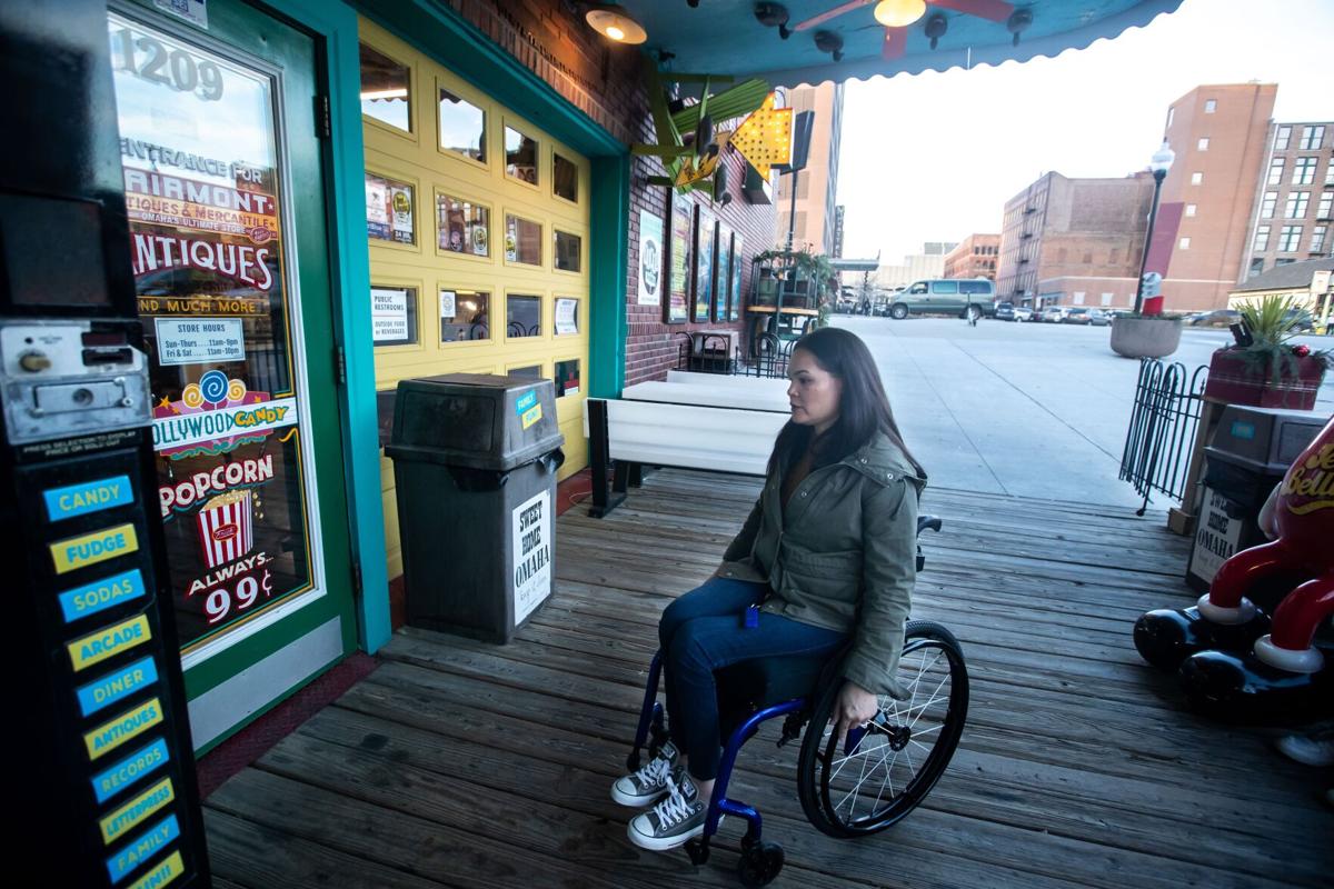 Omaha woman who uses wheelchair addresses accessibility issues on Instagram account