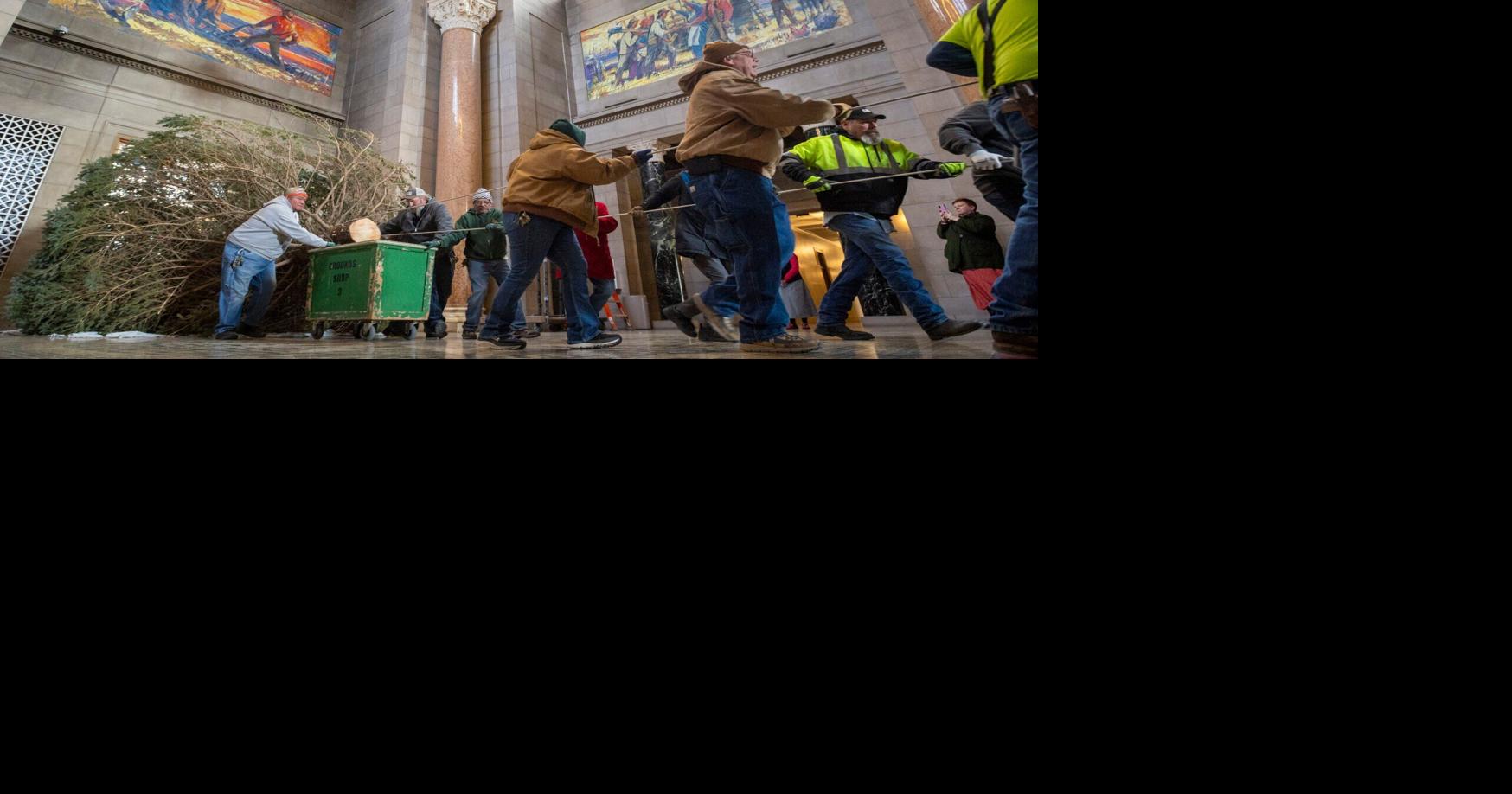 'Perfect Christmas tree' arrives at Nebraska's State Capitol