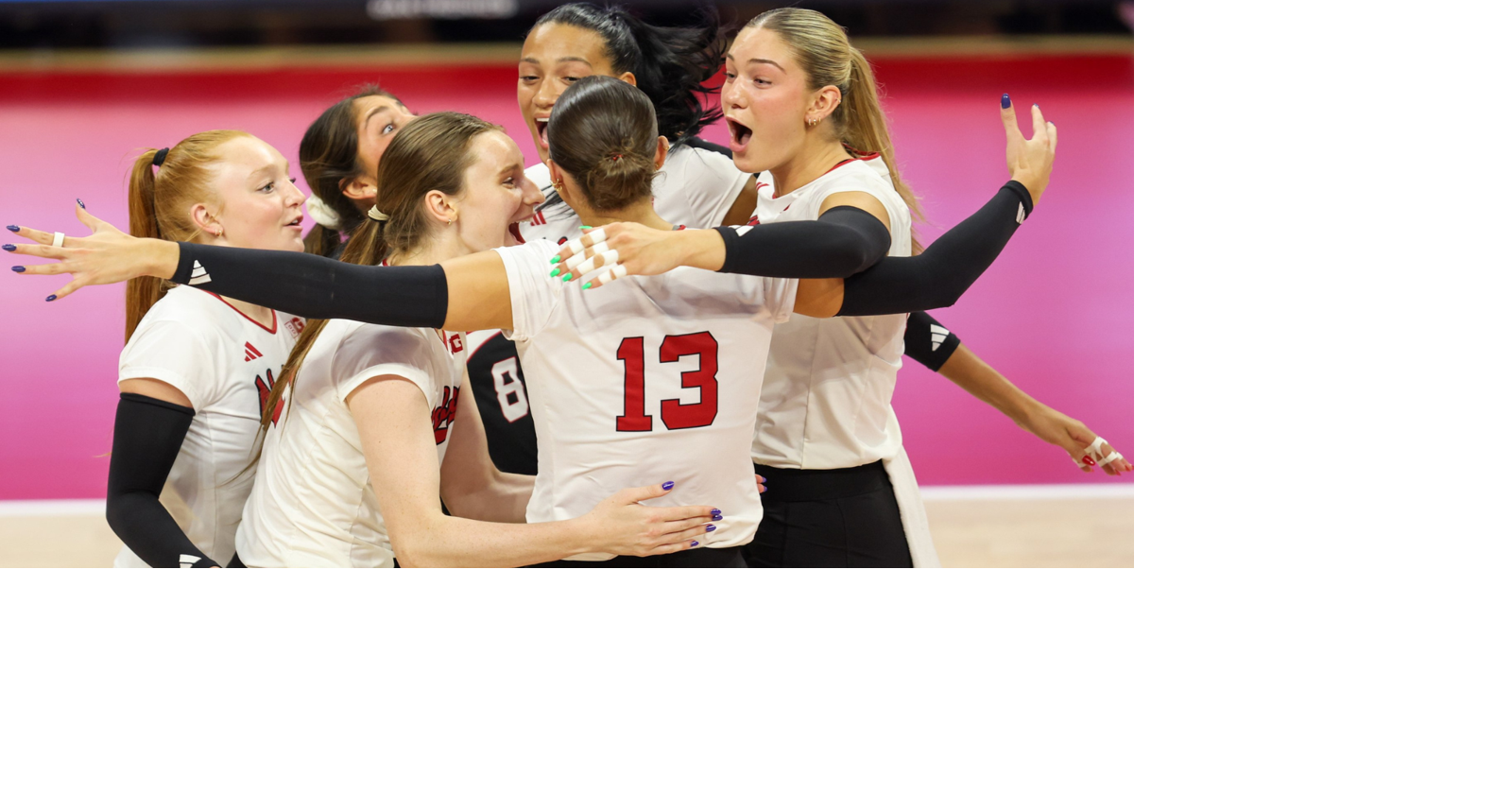 No. 5 Nebraska volleyball upsets No. 2 Stanford in three sets
