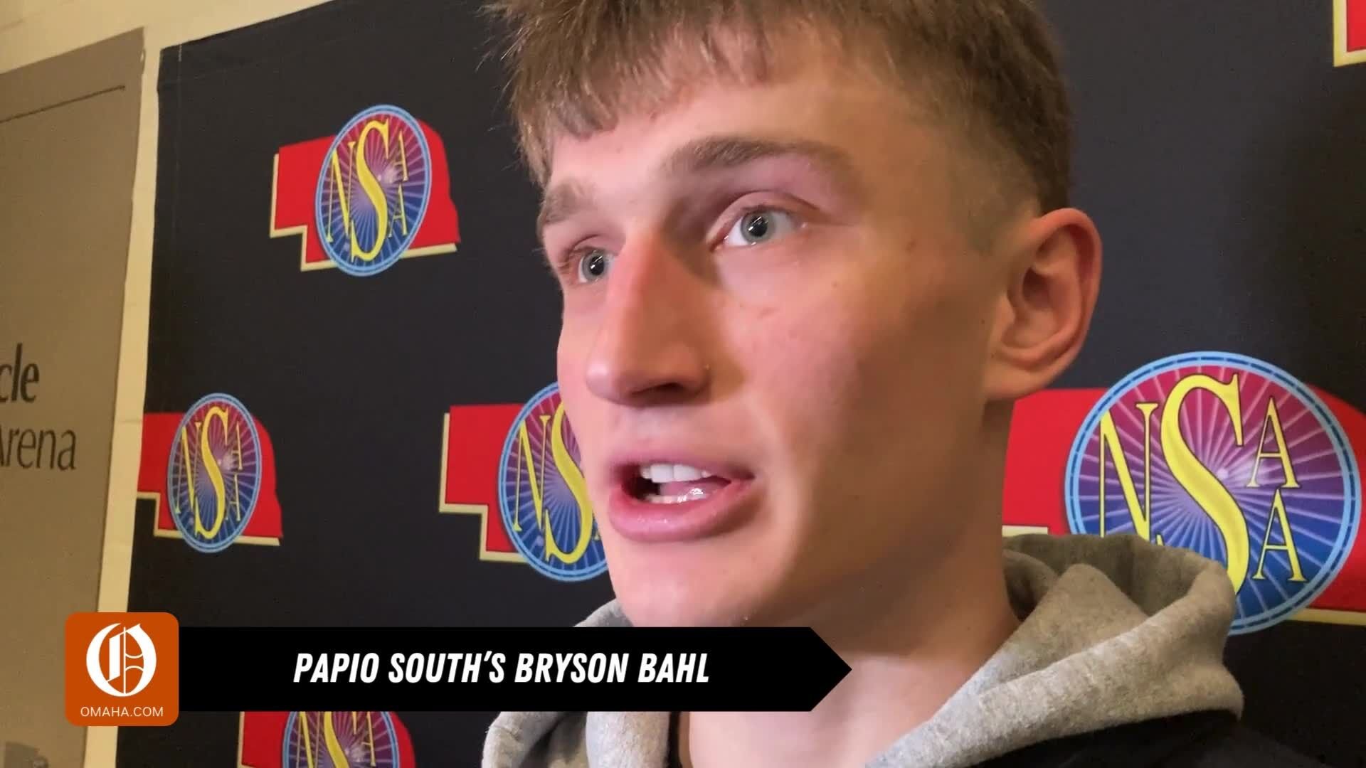 Papio South's Bryson Bahl after first-round win over Papillion-La Vista