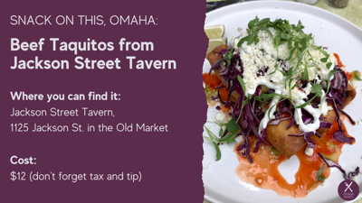 Snack on this, Omaha: Beef Taquitos from Jackson Street Tavern