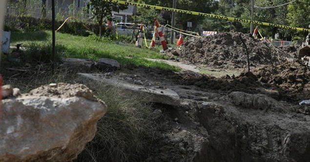 Crossroads Church in Council Bluffs at standstill after sinkhole damage