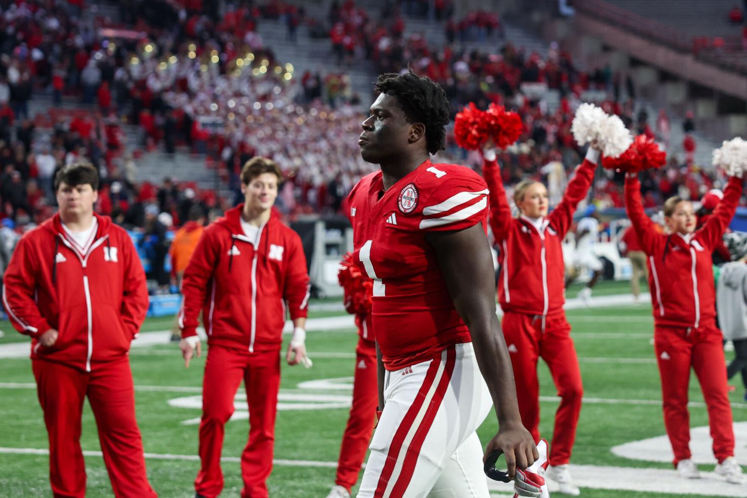 Wide receiver Bryson Hayes from Nebraska football, flips to