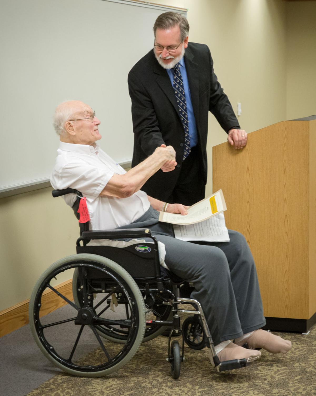 Creighton's 'tenacious' Dr. Lynch who once lectured while lying on a