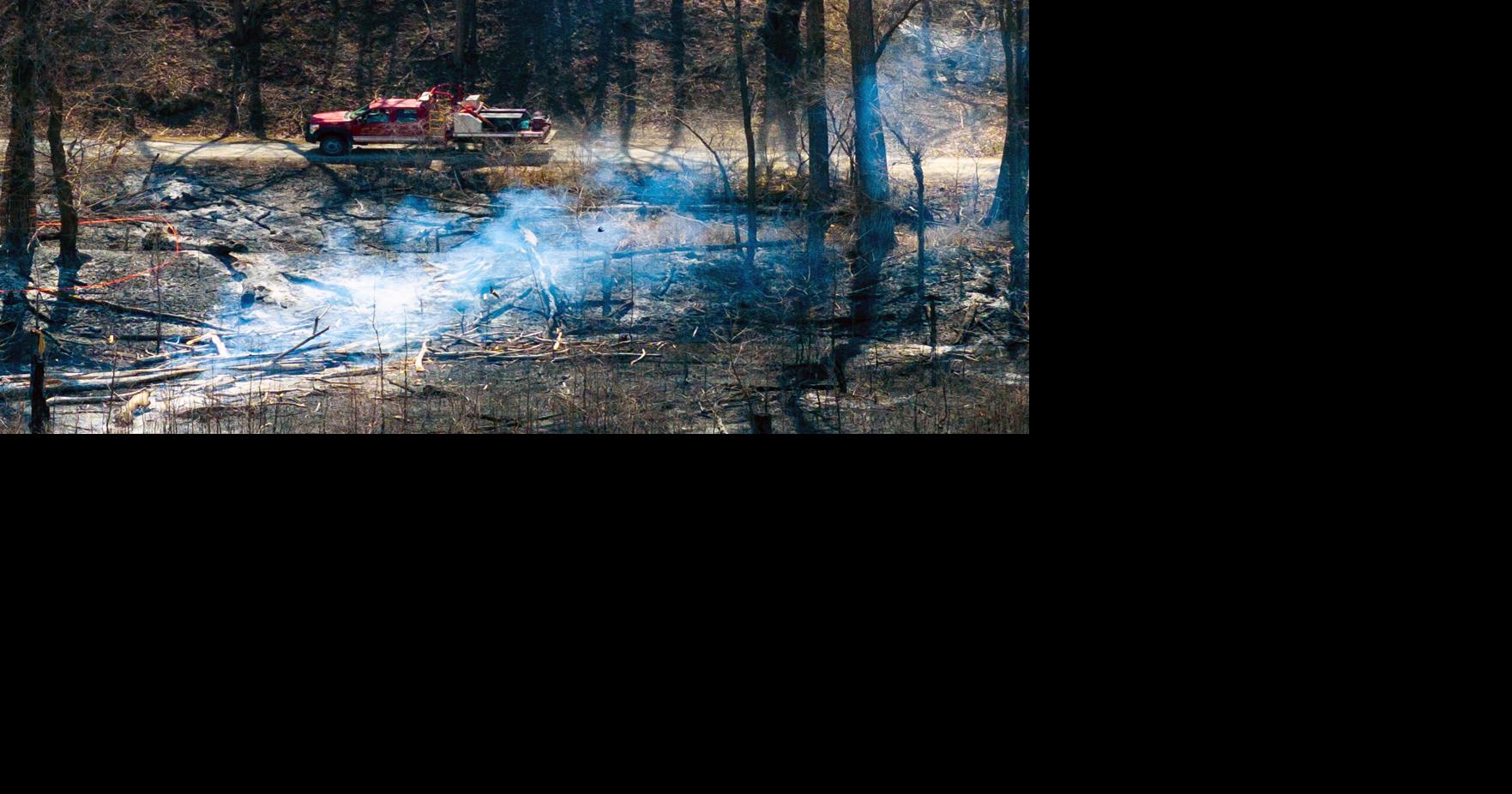 Firefighters battle wildfire near Peru in southeast Nebraska