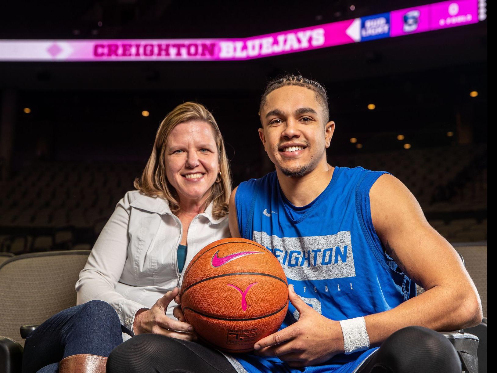 Creighton Bluejay And His Mom Celebrate Win Over Cancer At Pink