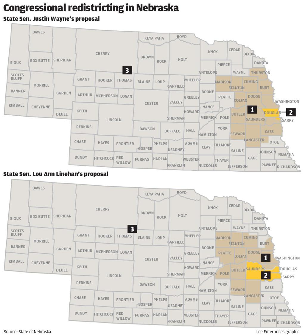 Map Of Nebraska Congressional Districts Proposed Congressional Map Would Split Nebraska's Blue Dot | Politics |  Omaha.com