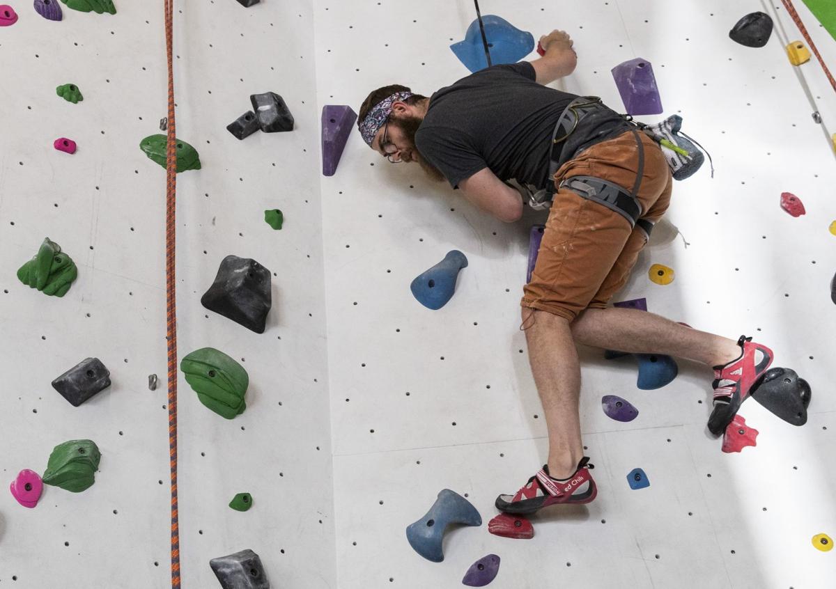 Omaha man feels stronger from rock climbing workouts than he 'ever did