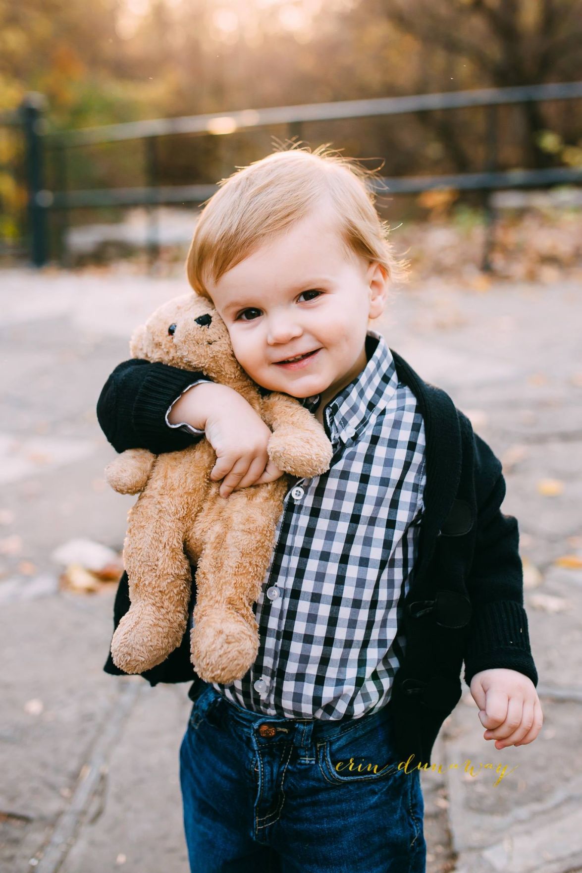child with stuffed animal