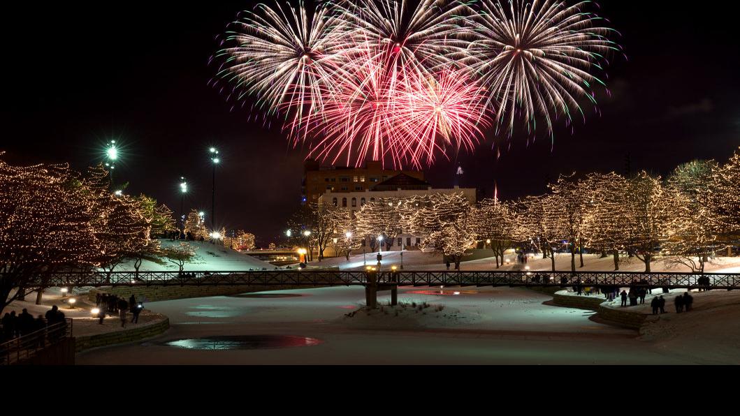 For many, New Year's fireworks show in downtown Omaha is a bright