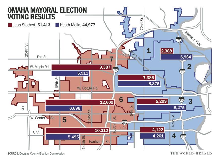 2017 mayoral voting results map
