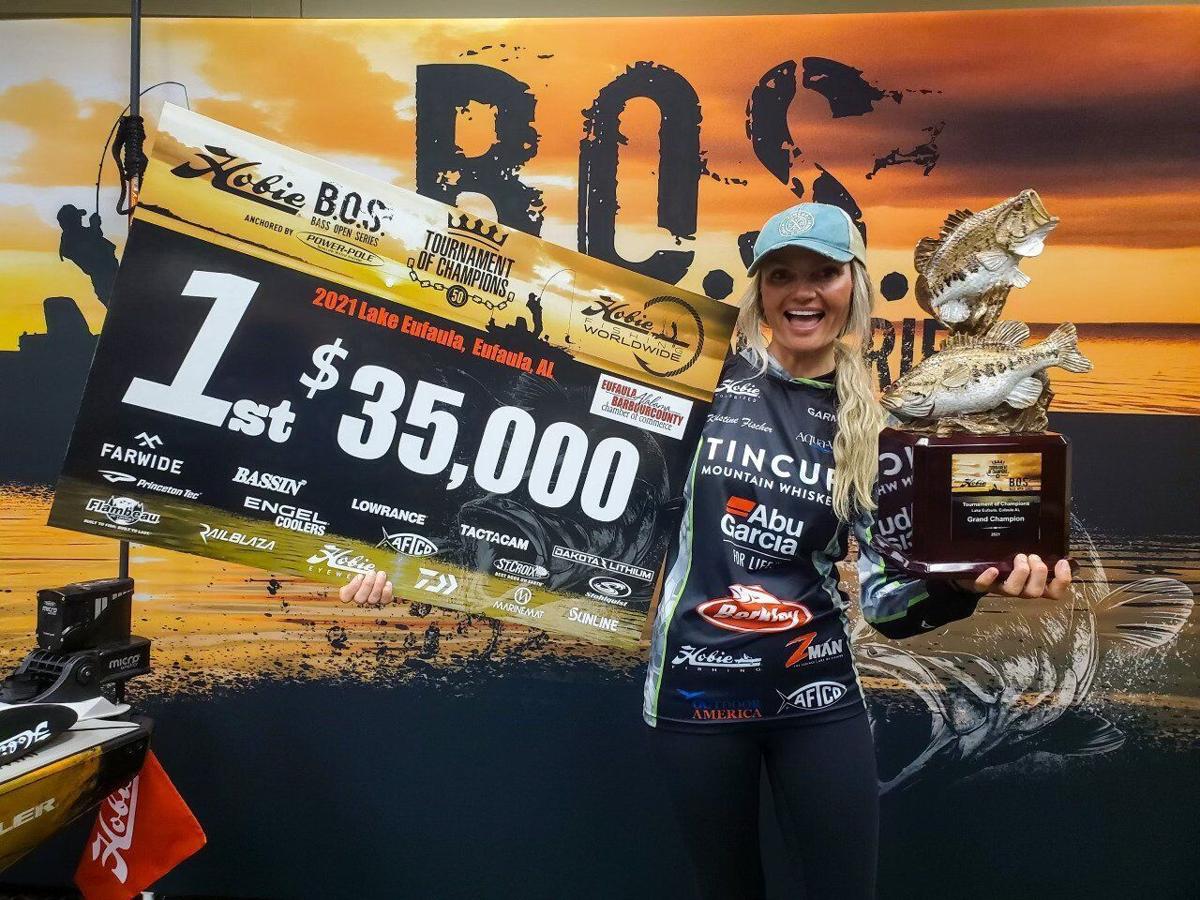 Weeping Water angler Kristine Fischer is first woman to win