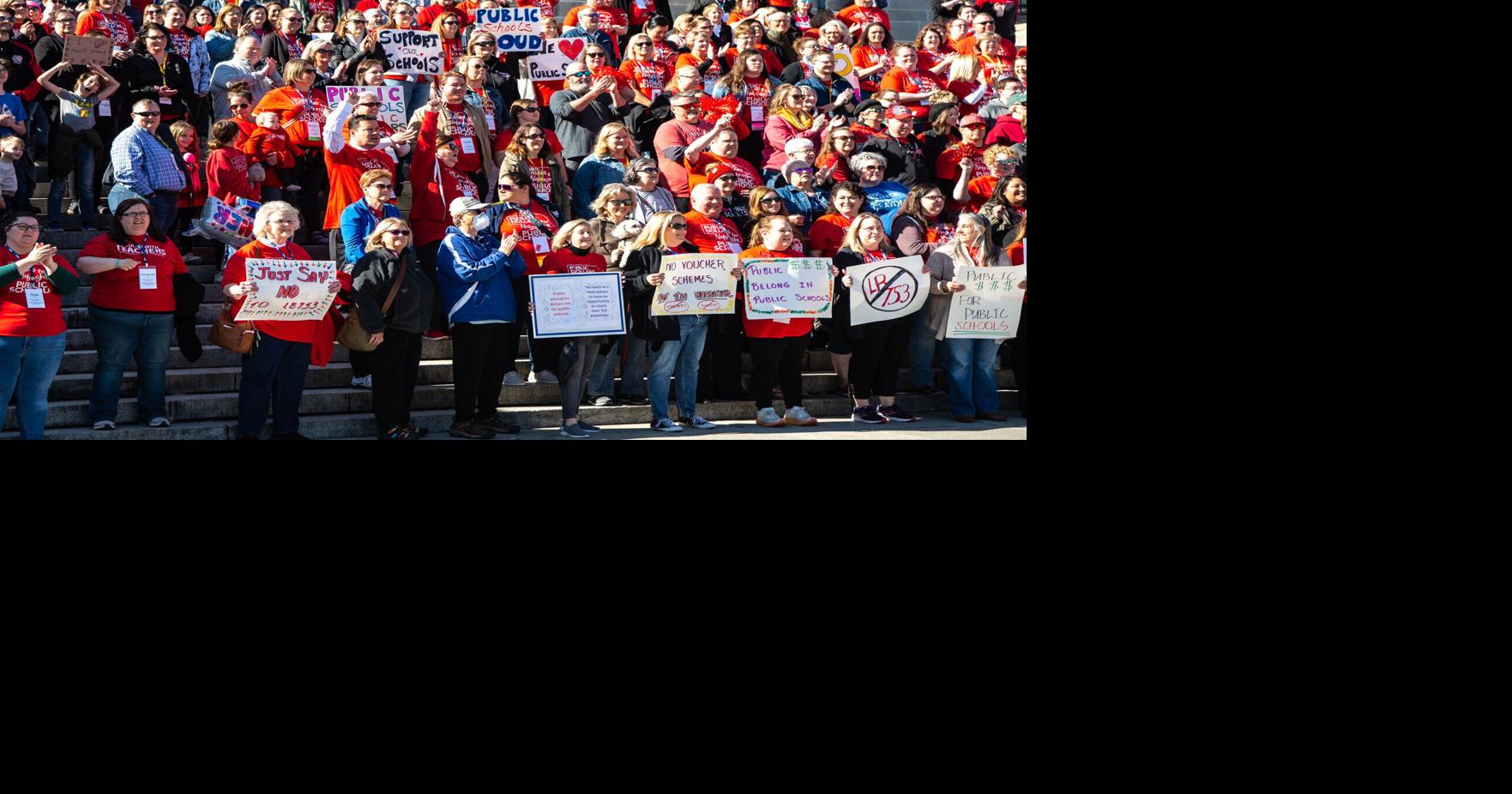 Educators rally at Nebraska Capitol to support public schools, oppose ...