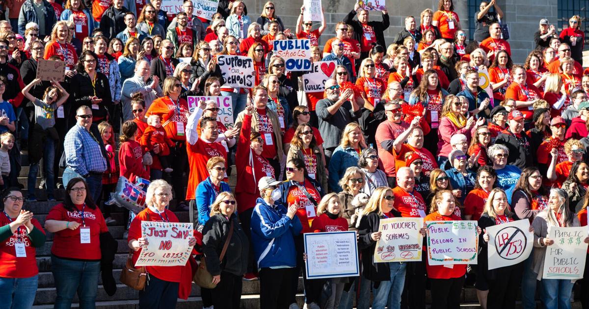 Nebraska Rally Anthony Educators rally at Nebraska Capitol to support public schools, oppose ...