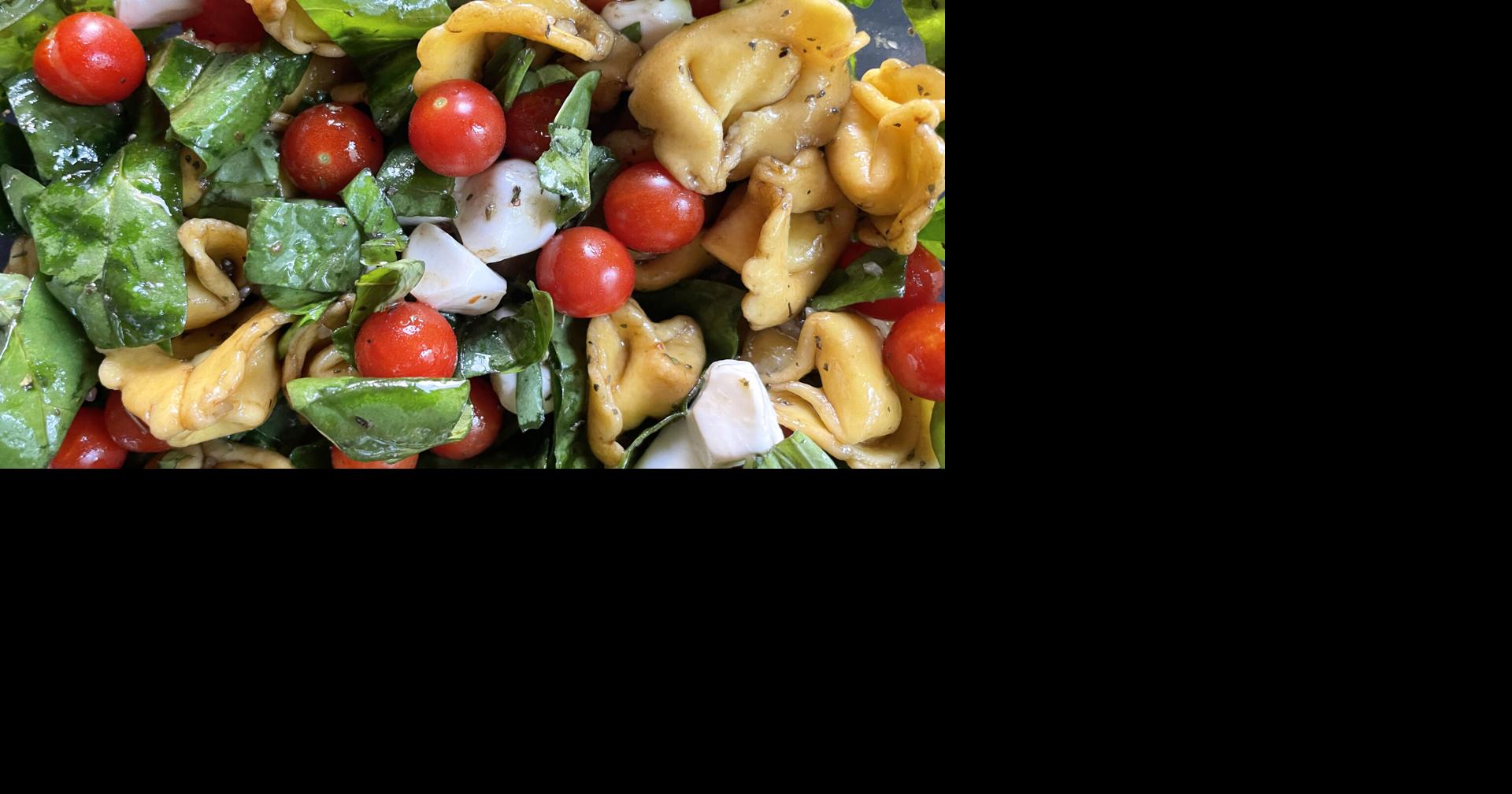 Tortellini Caprese Pasta Salad is full of summertime flavor