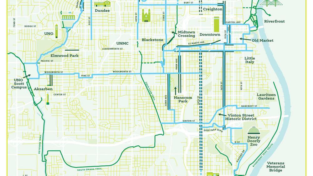 38 Mile Bicycle Network Unifies Omaha S Bike Trails But Cyclists