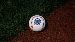 NCAA 2026 Men's College World Series baseball dirt grass