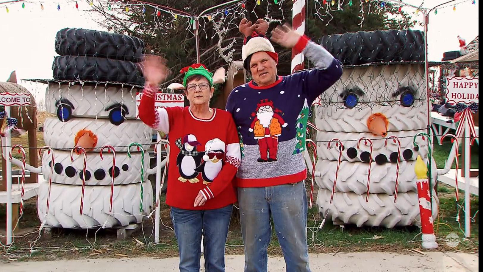 christmas light fight 2020 ponca ne 100 000 Lights 90 Inflatables And More Nebraska Couple Wins 50k For Christmas Display Entertainment Omaha Com christmas light fight 2020 ponca ne