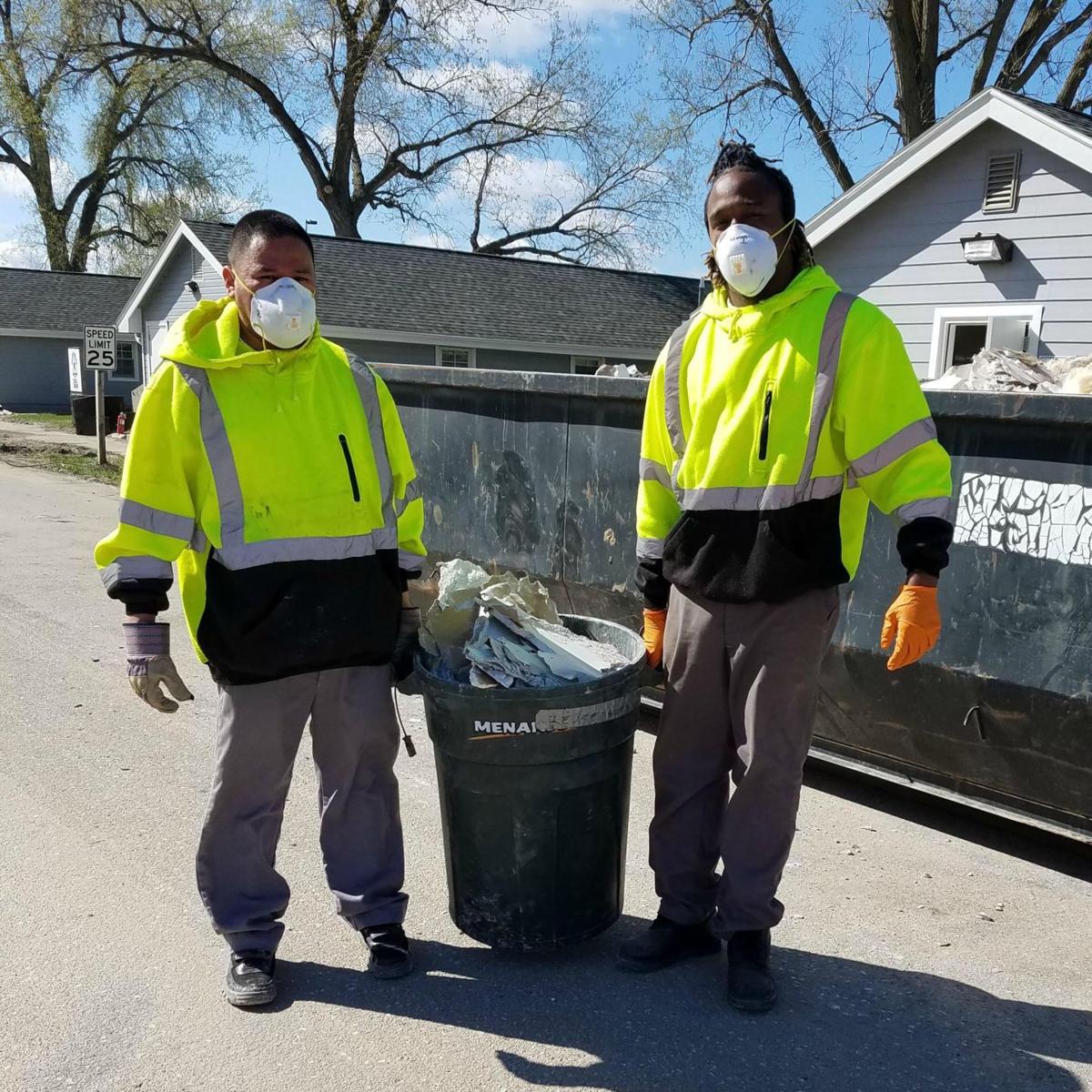 Flood Notes Work Crew From Community Corrections Helps Clean Up