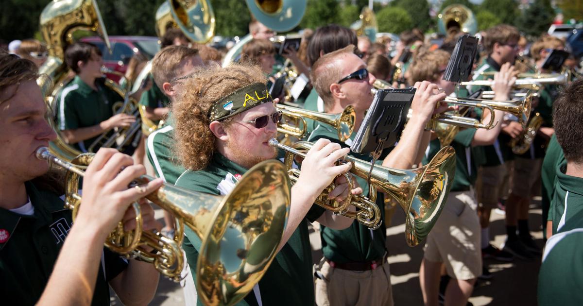 Photos: Millard West band provides friendly neighborhood wake up call Photos: Millard West band provides friendly neighborhood wake up call